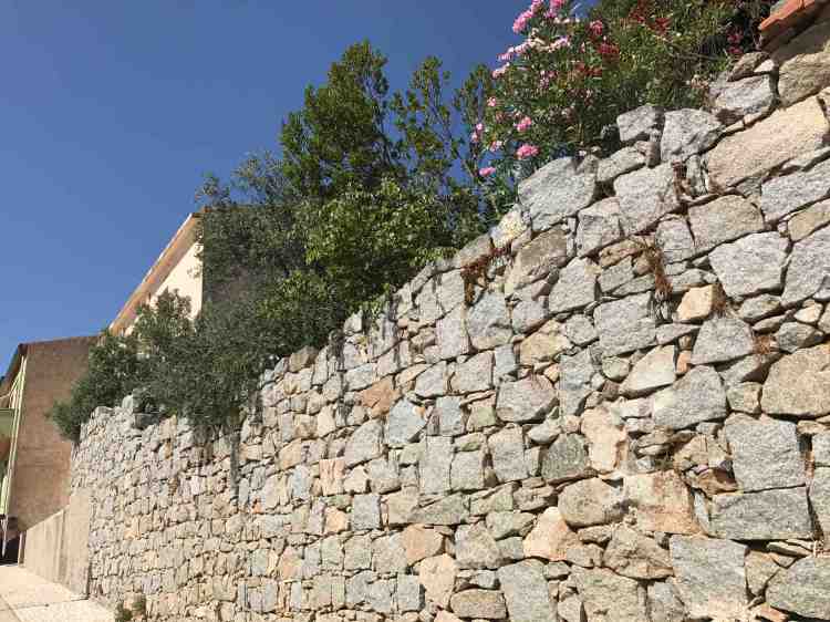 il muro del giardino